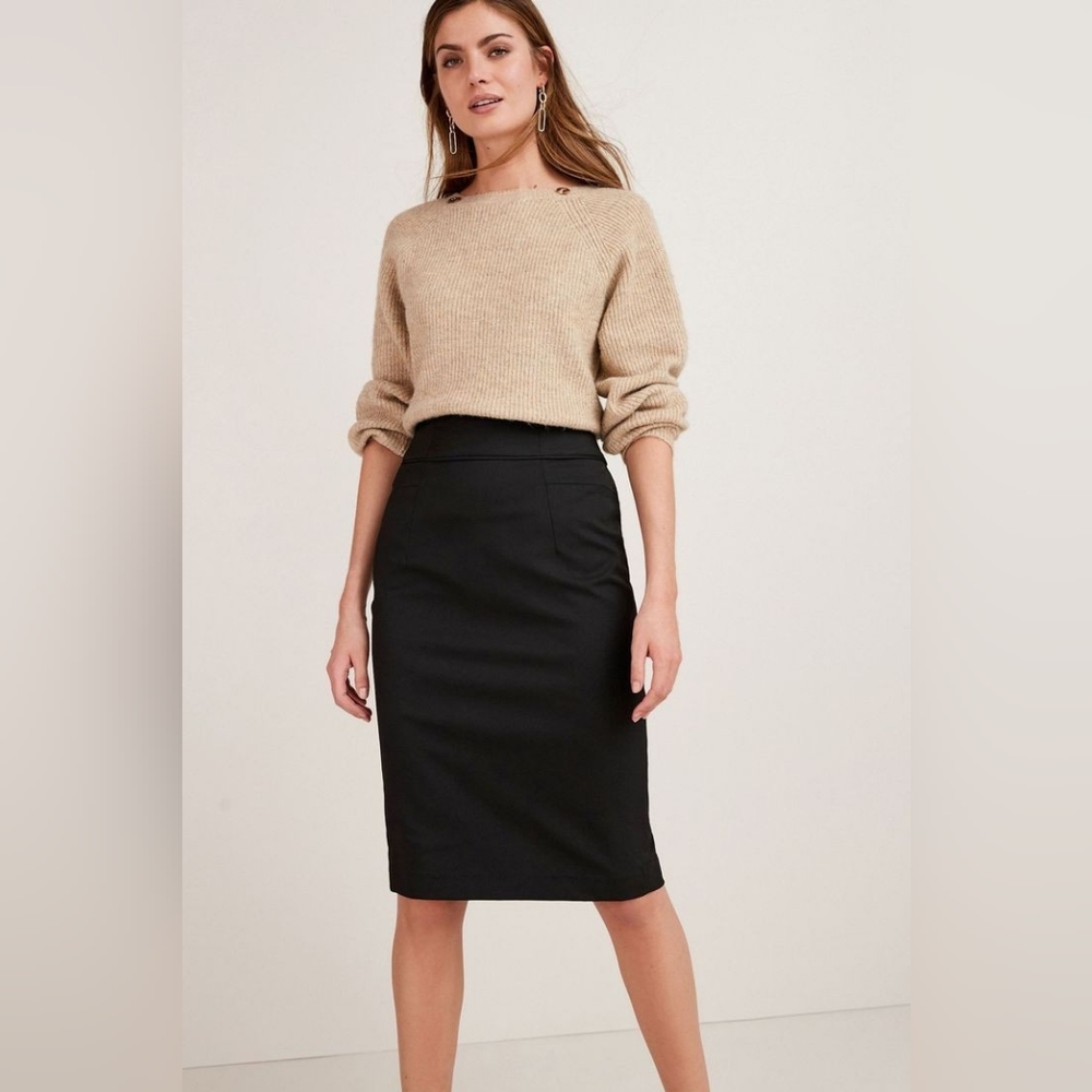 Black Pencil Skirt Below Knee Size Medium
